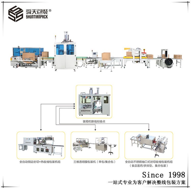 天津厂家直销自动包装流水线箱体类流水线盒子类流水线