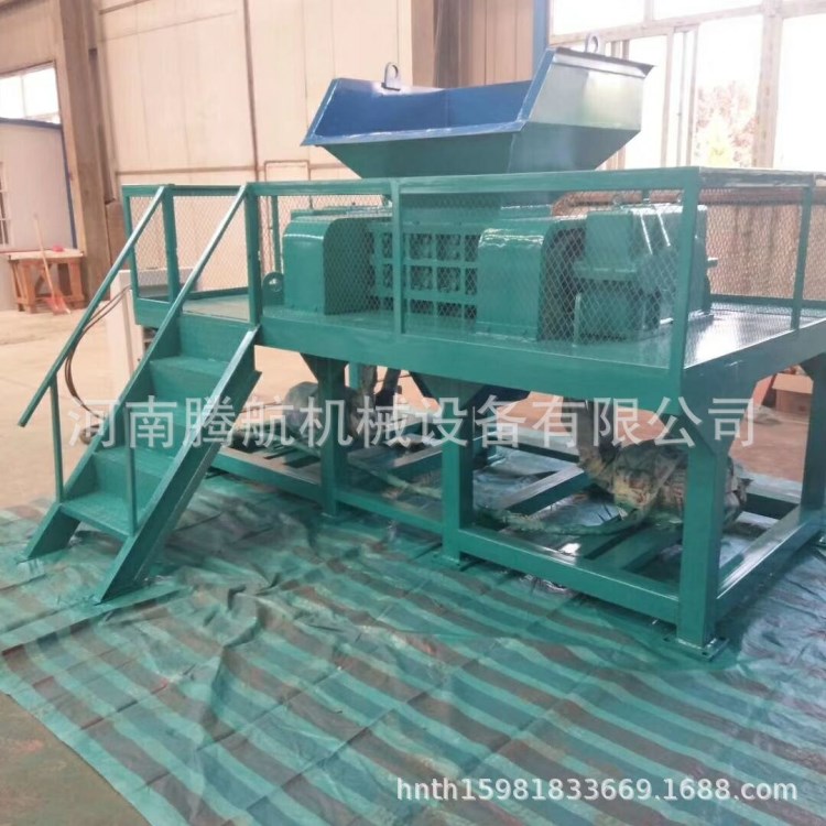多功能塑料薄膜双轴撕碎机 金属电路板撕碎机 废旧木材模板破碎机