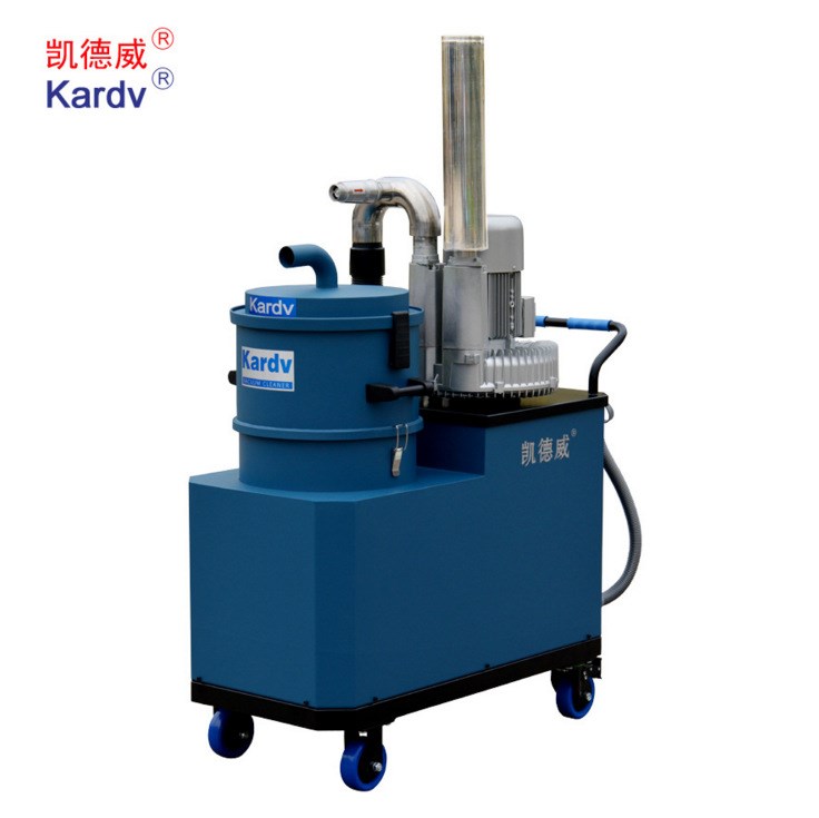 凯德威DL-4026Y工业大型吸油机260L凹槽铁屑固液分离切削液吸尘器