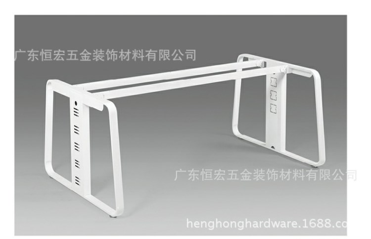 恒宏 工厂直销铁架口字脚四人位组合办公台架金属桌架物美价廉