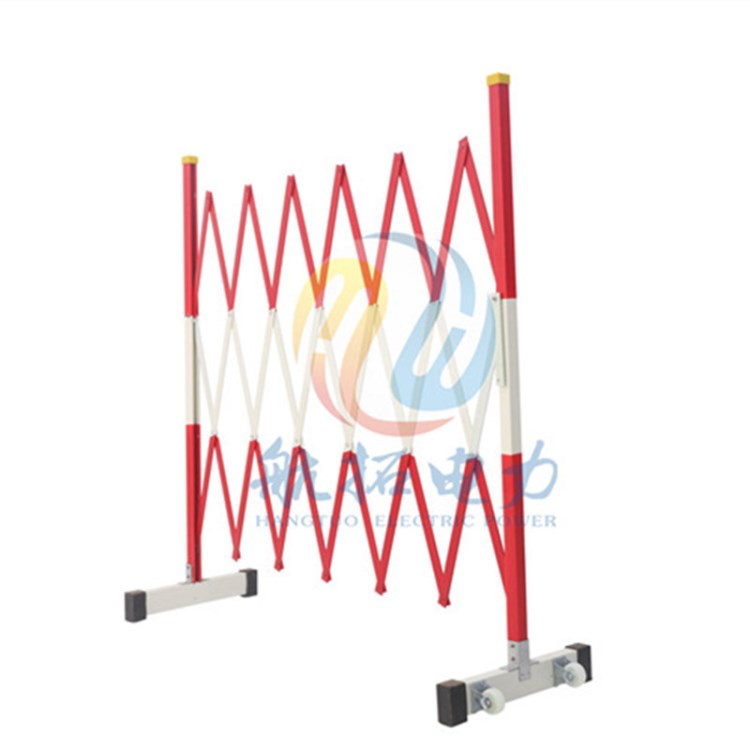 电力户外施工移动伸缩围栏 红白相间绝缘围栏 玻璃钢树脂防护遮拦