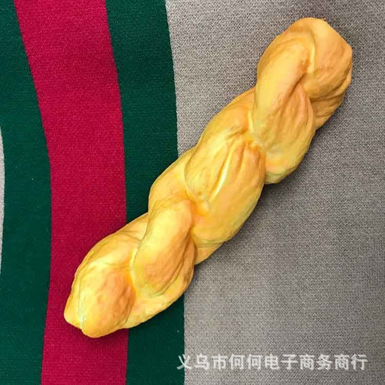 何何电子商务 pu 仿真大麻花 橱窗产品 早教道具 厂家直销批发