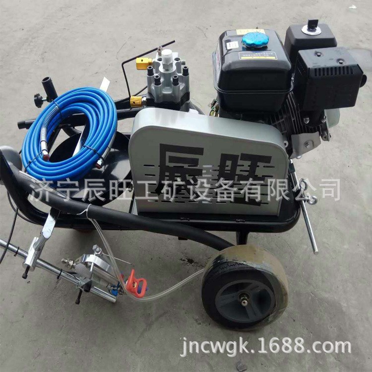 低价销售道路专用小型手推式单枪冷喷划线机爆款 路面划线稳定