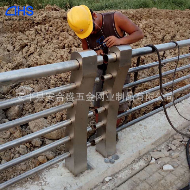 安合盛桥梁景观护栏厂家 园林建筑护栏 不锈钢复合管围栏