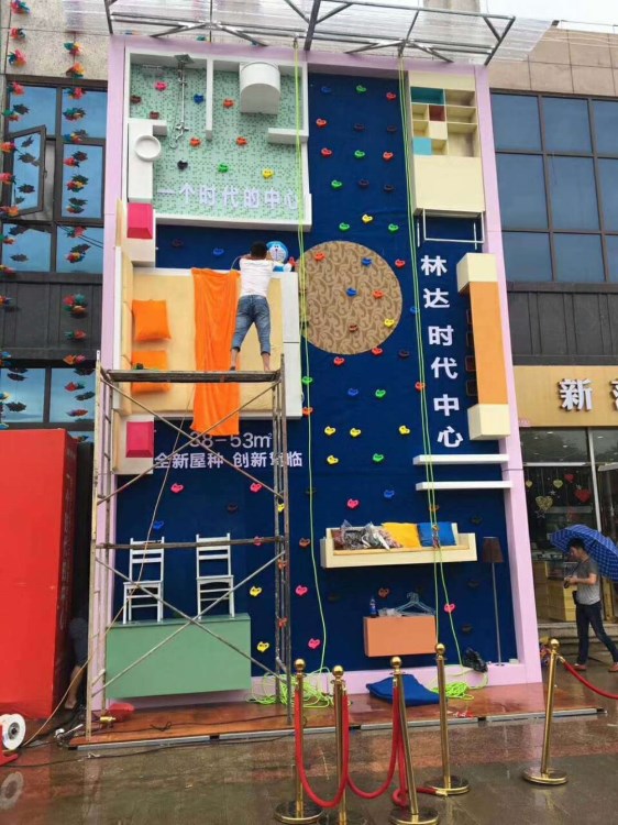 大型创意户型攀岩墙出租，雨屋租赁雨屋搭建价格