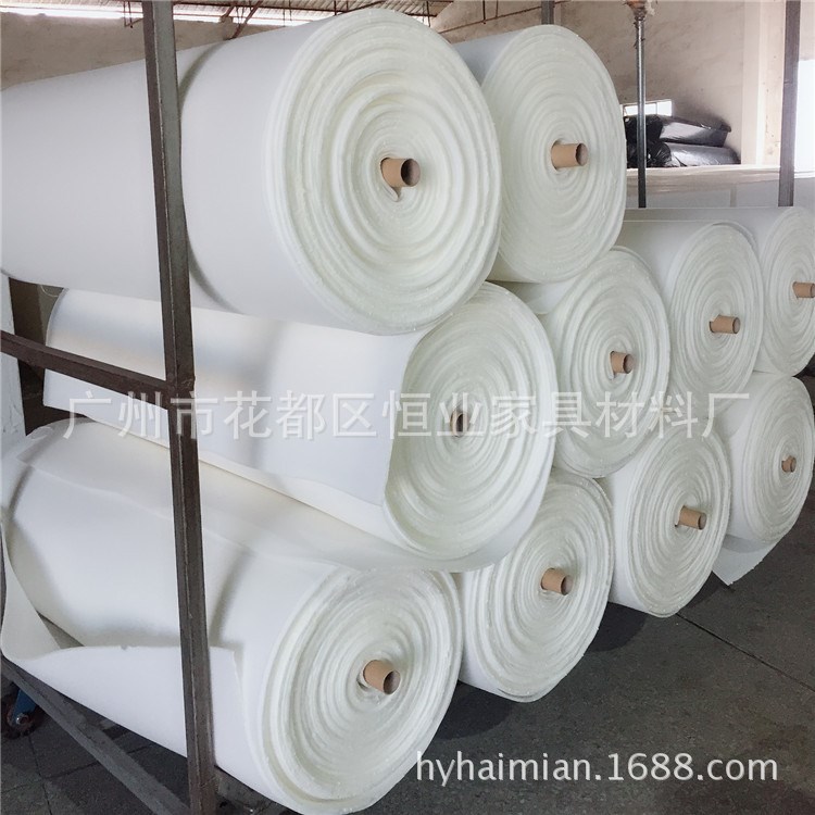 厂家直销各种密度卷材海绵 内衬包装海绵 汽车座椅文胸海绵