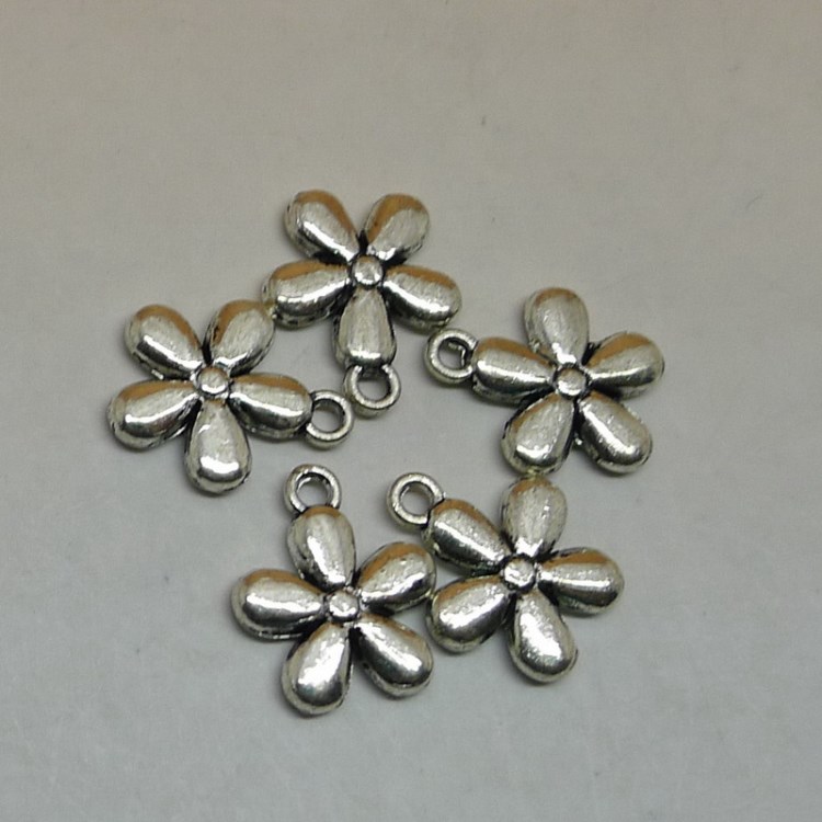 A0755 花 200个/包 0.83克 13x10mm  古银色  合金饰品配件批发