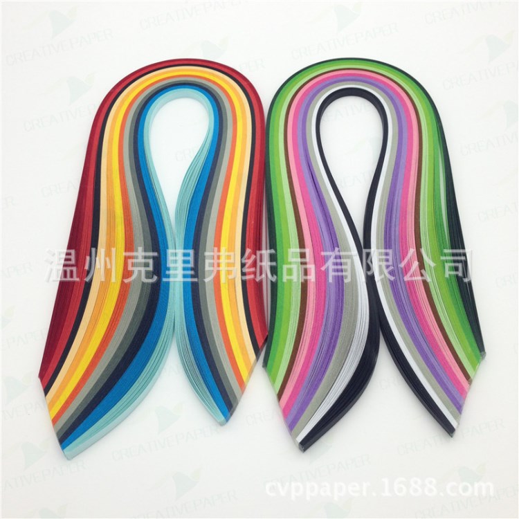 厂家供应彩色衍纸 DIY纸条 手工卷纸条 quilling paper