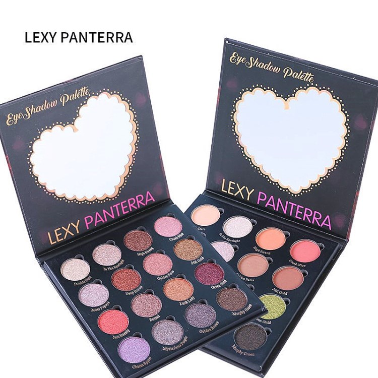 外贸彩妆高珠光非亮片Lexy Panterra16色新品眼影 多色眼影彩妆盘