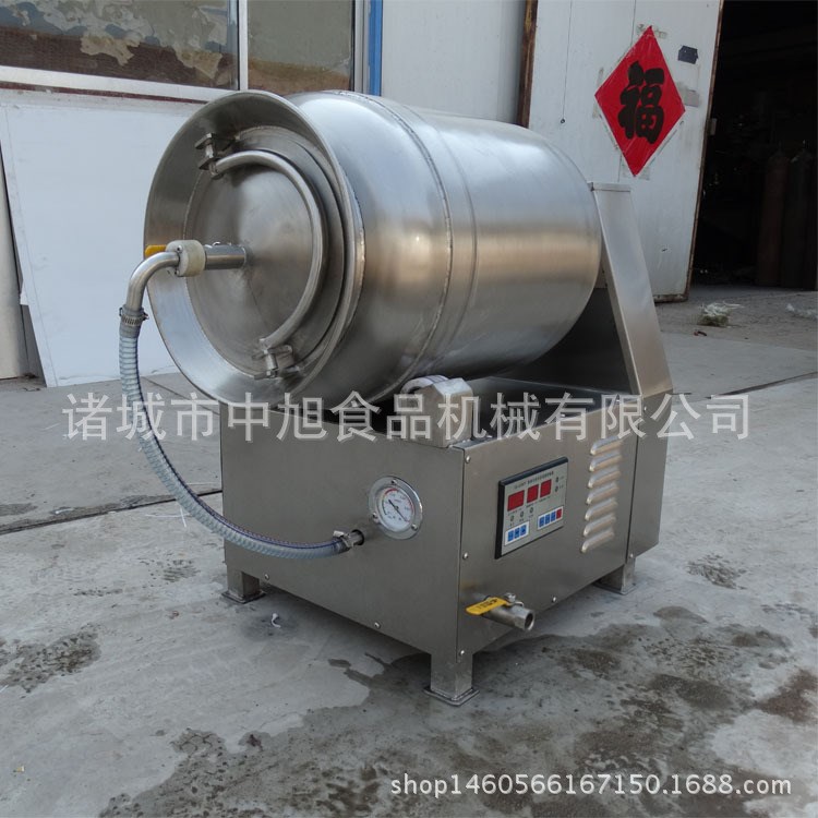 中旭小型牛肉真空腌制滚揉机 实验室型真空滚揉机 肉类滚揉入味机