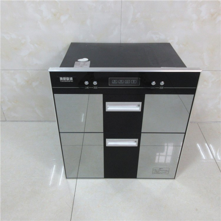 处理雅厨欧派嵌入式消毒柜100L 镜面 515W 线架  名抽暗抽不分