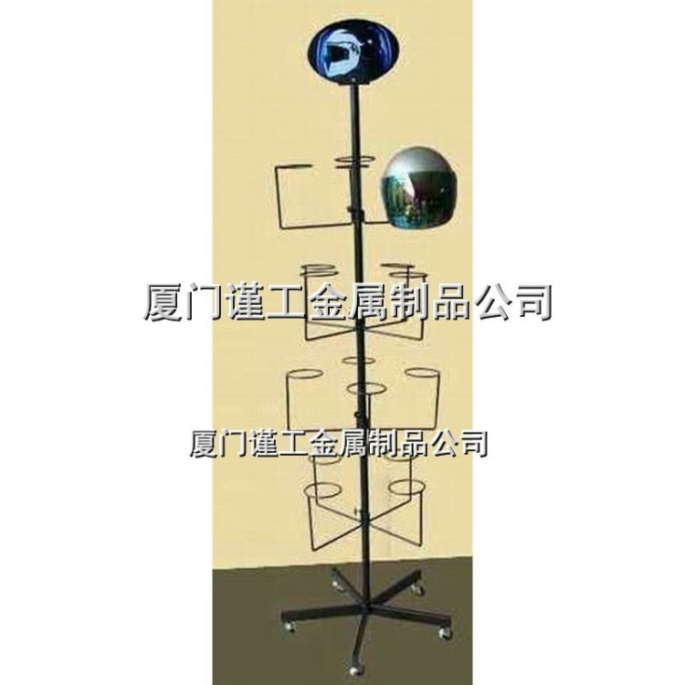 儿童头盔展示陈列架轮滑滑板溜冰头盔展示架攀岩漂流头盔展示货架