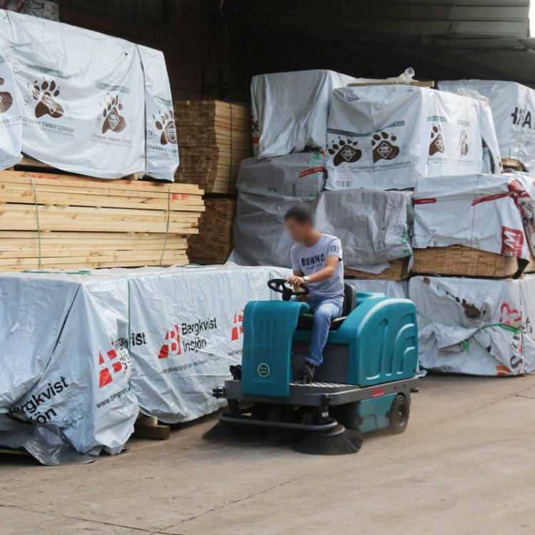 驾驶式扫地机清扫车户外大型电动扫地车工业工厂车间道路木屑粉尘