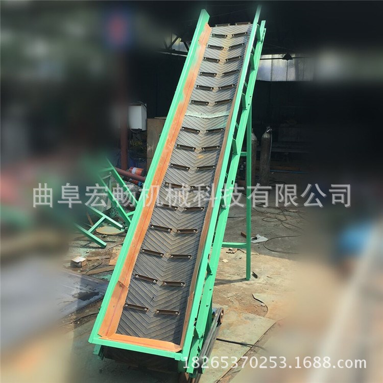 楼层间卸货防雨雪带式输送机  移动伸缩式装卸传输机 小型皮带机