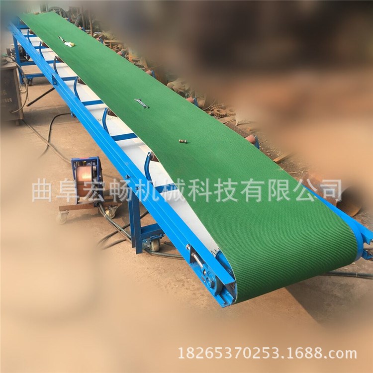 散料进出仓倒运移动槽型皮带输送机  码头卸船长距离带式输送机