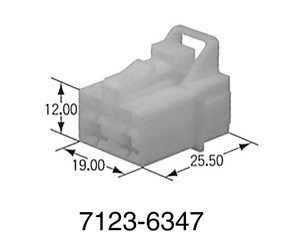 7123-6347 供应原装 YAZAKI/矢崎 汽车连接器 接插件