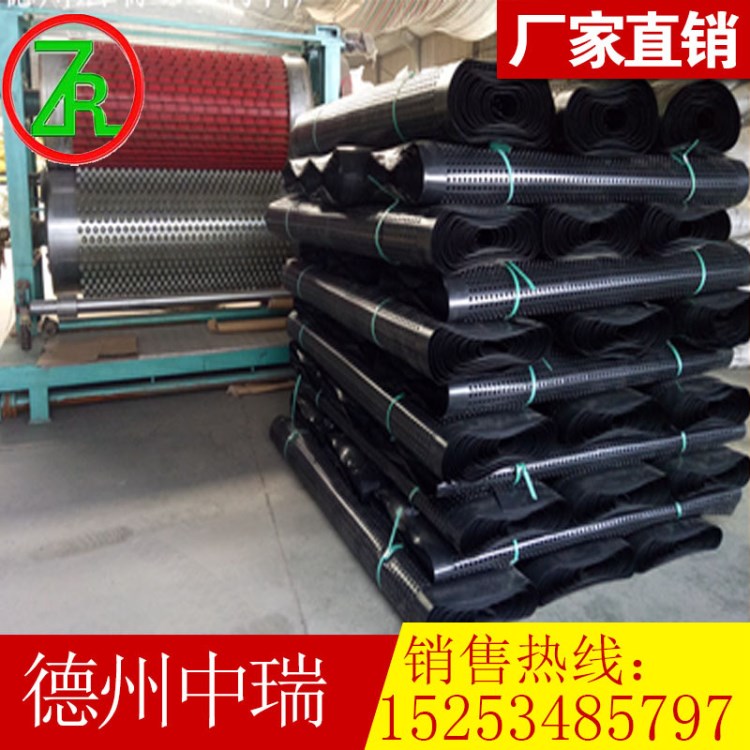 批发板厚1.0mm凸高15mmHDPE塑料排水板 公路铁路路基凹凸型排水板