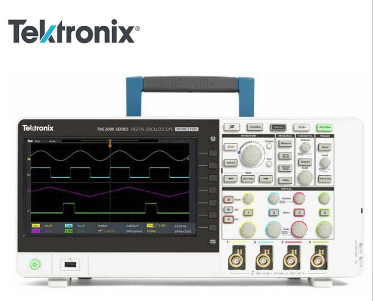 泰克台式数字存储示波器TBS2000系列2/4通道 70/100MHz