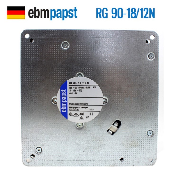 德国ebmpapst RG90-18/12N 12V 6.6W 13538 电梯配件专用风扇