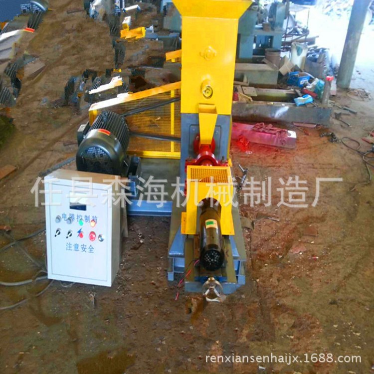 全自动狗粮猫粮饲料膨化机 形状多样口感好