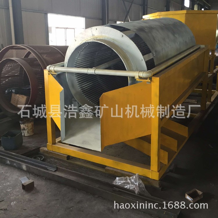 江西产边沿传动滚筒筛 河沙选金分离设备 选沙金滚筒筛厂家