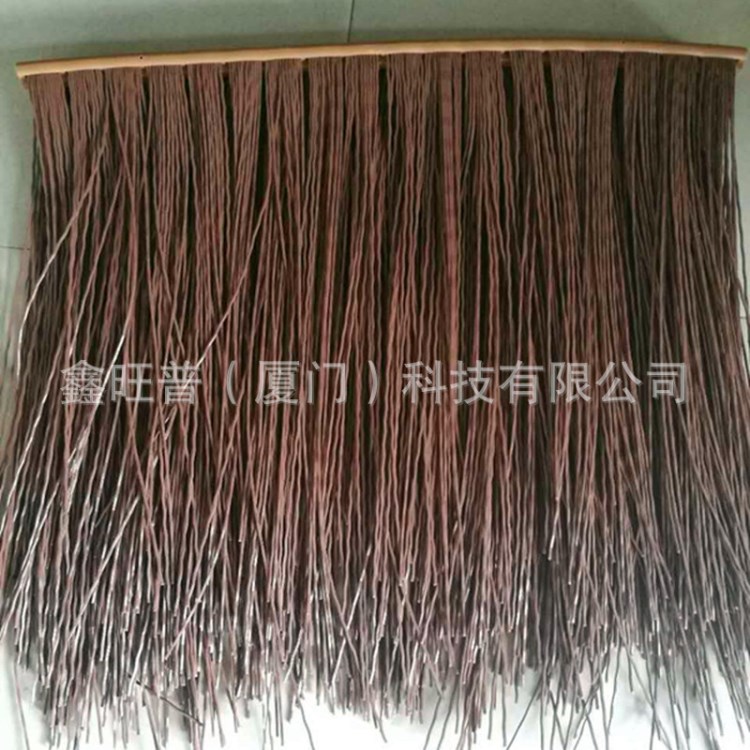 厂家直销批发供应公园 景区仿真茅草亭假稻草防火茅草瓦铝质茅草