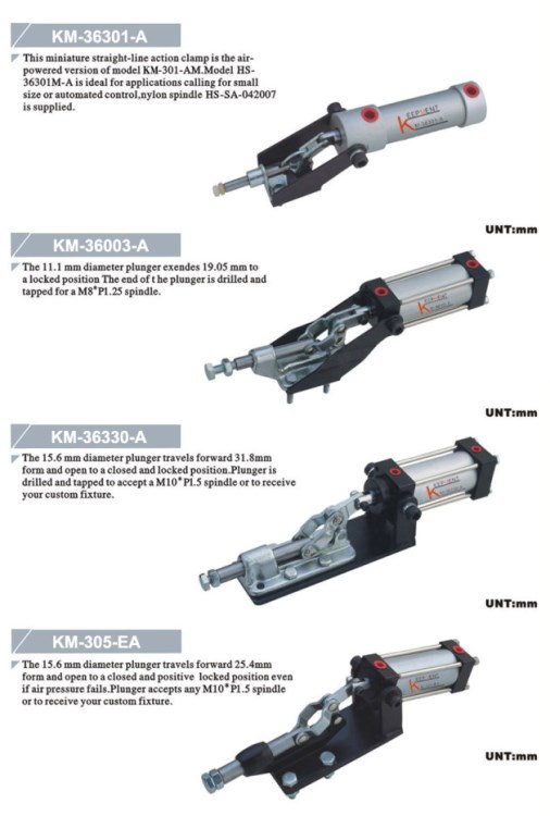 台湾鈊耐气动夹钳KM-36301-A
