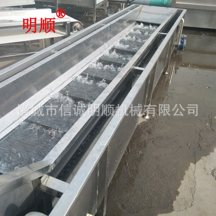 明顺牌连续式长筒打爪机 鸡爪自动脱皮机不锈钢材质 鸡爪漂烫机W