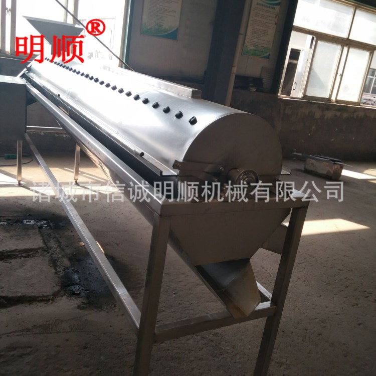 P卧式长筒爪连续脱皮机家禽屠宰深加工爪退黄皮不伤鸡爪可调速