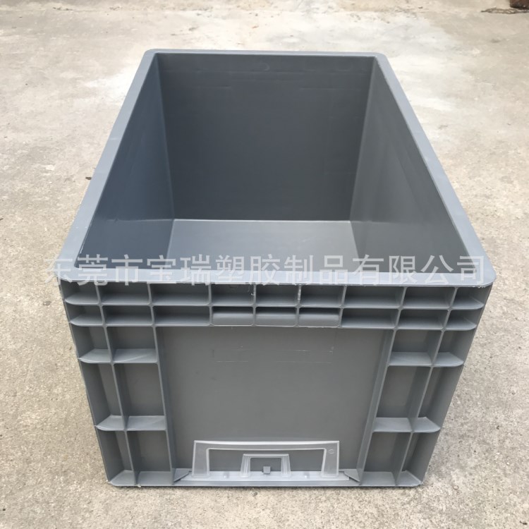 宝瑞塑业厂供应汽车包装塑料EU箱 耐磨耐用蓝色聚丙烯汽配物流箱