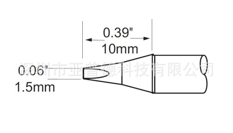 Metcal SFP-CH15/STP-CH15/SCP-CH15返修烙铁头 凿型