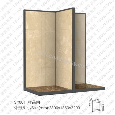 可定制SY001展示架厂家直销展具sy001瓷砖石材样品间 石材展示架