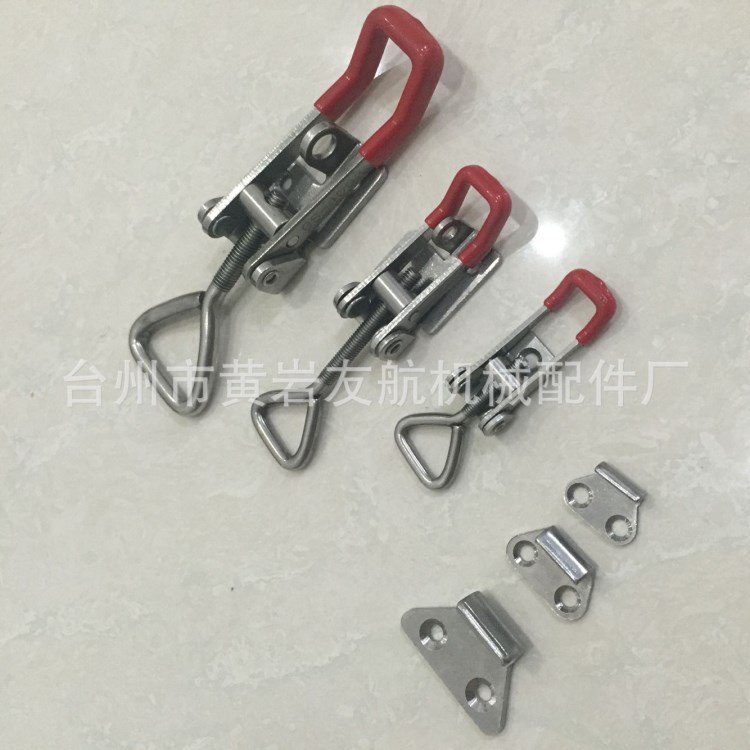 快速夹具不锈钢可调节搭扣不锈钢柜桶锁扣