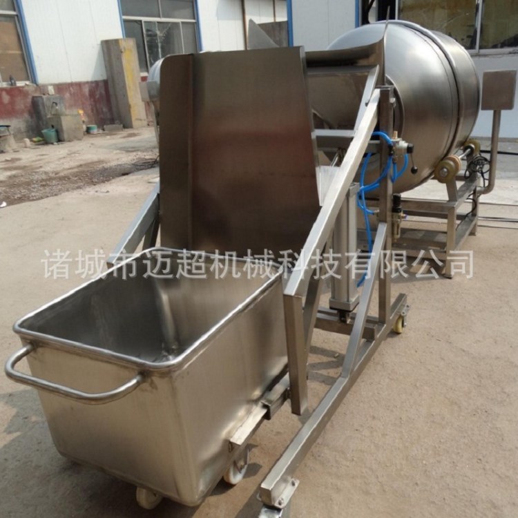 全自动鸡肉真空滚揉机 牛肉腌制入味滚揉机 诸城肉类加工机械设备