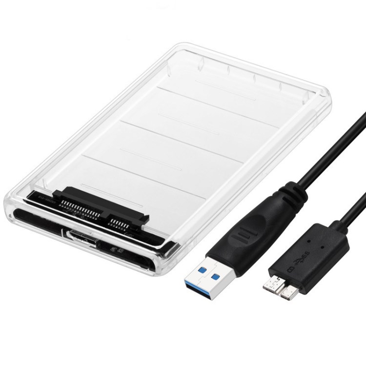 2.5寸sata移动硬盘盒usb3 0透明硬盘盒Sata转USB3.0硬盘盒带线