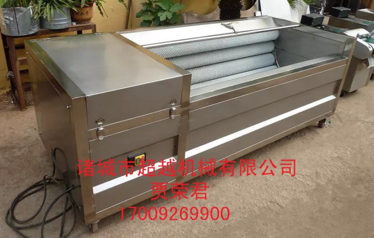 毛刷清洗脱皮机  清洗机价格 各种蔬菜可以 山东诸城超越机械厂