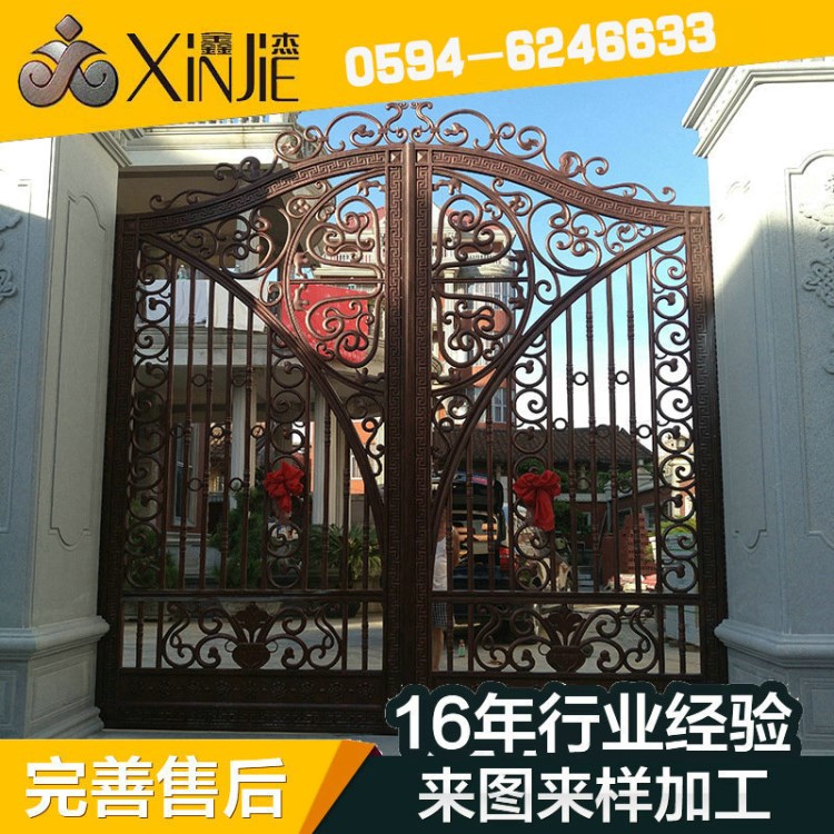 铸铝入户门 铸铝门  别墅铸铝大门福建鑫杰铸铝门厂家XJ-8056-5