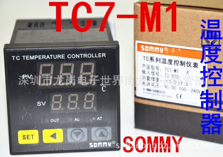 厂价SOMMY松美TC7-M1 E数显温控器 输入 继电器 固态双输出