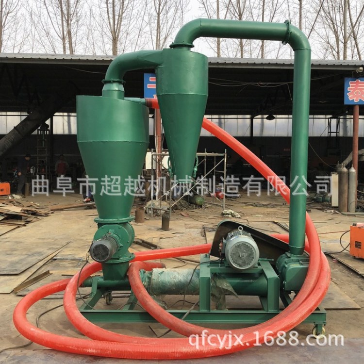 石灰粉气力输送机 气料分离吸料机 移动式软管吸粮机