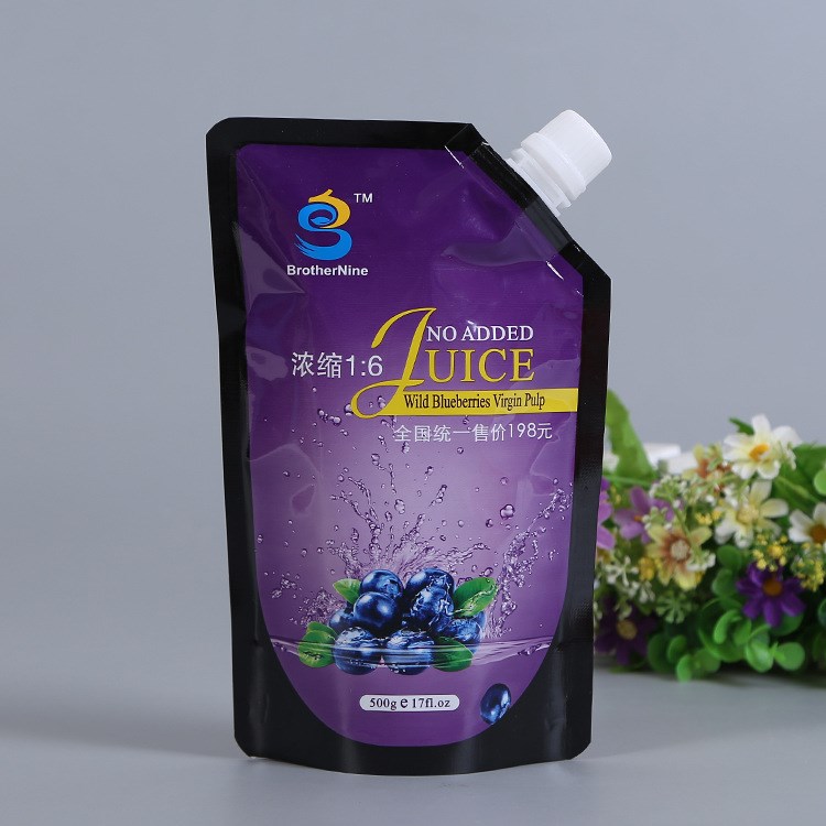 厂家直销食品级复合自立吸嘴袋 定制防爆四层复合铝箔直立吸嘴袋