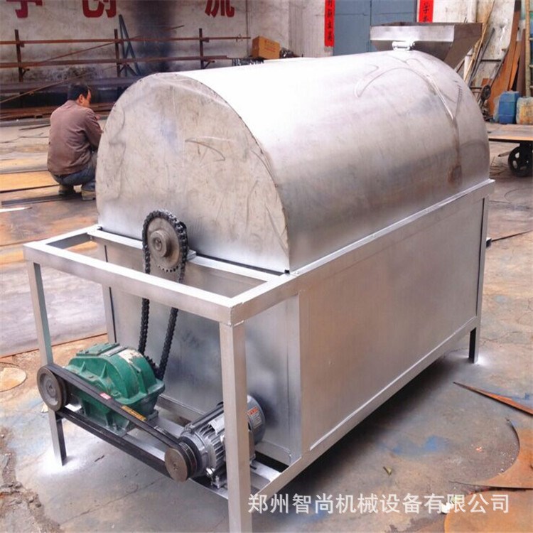 直销五谷杂粮烘干机 滚筒炒货烘烤机 电煤气加热干果炒料机可到付