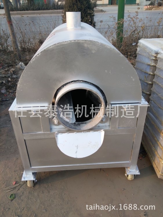 不锈钢面粉油茶烘干机 滚筒炒货烘烤机 电煤气加热炒料炒货机