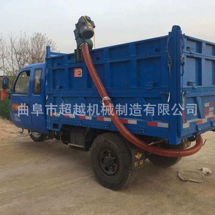 时产8吨车载吸粮机 悬挂式汽油抽沙机 软管抽粪机图片