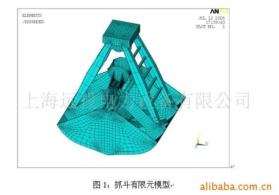 提供抓斗制造修理ansys数值模拟分析