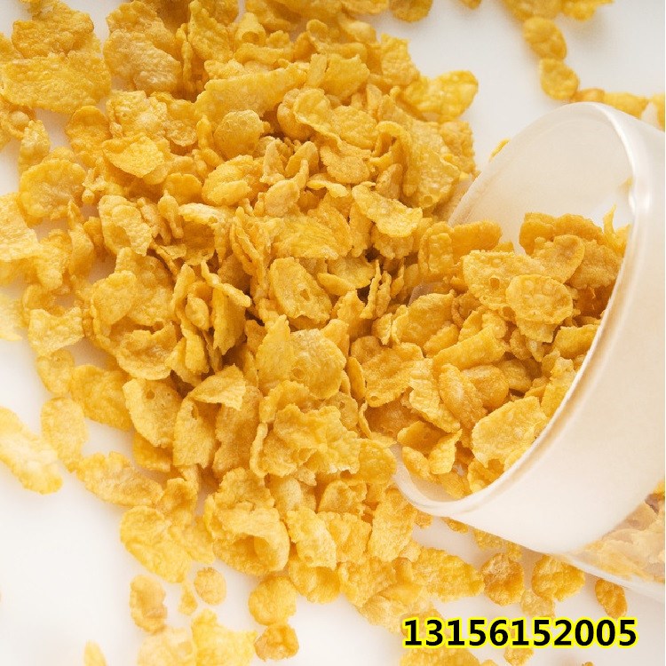 玉米片生产线的价格做法 即食营养早餐谷物片食品加工机械