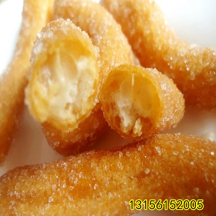 油炸休闲食品生产膨化机械 挂糖江米条生产线 小零食加工设备