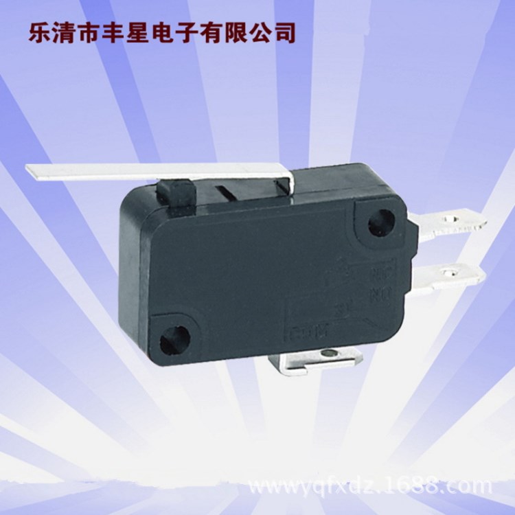 厂家供应 鼠标开关 三脚轻触 1A125V AC 长方小型微动带柄开关