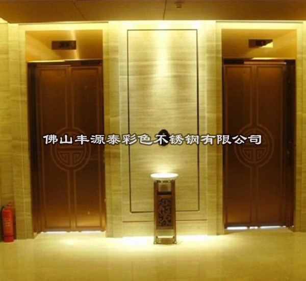 电梯门不锈钢装饰花纹板厂家 温州酒店宾馆电梯不锈钢装潢加工
