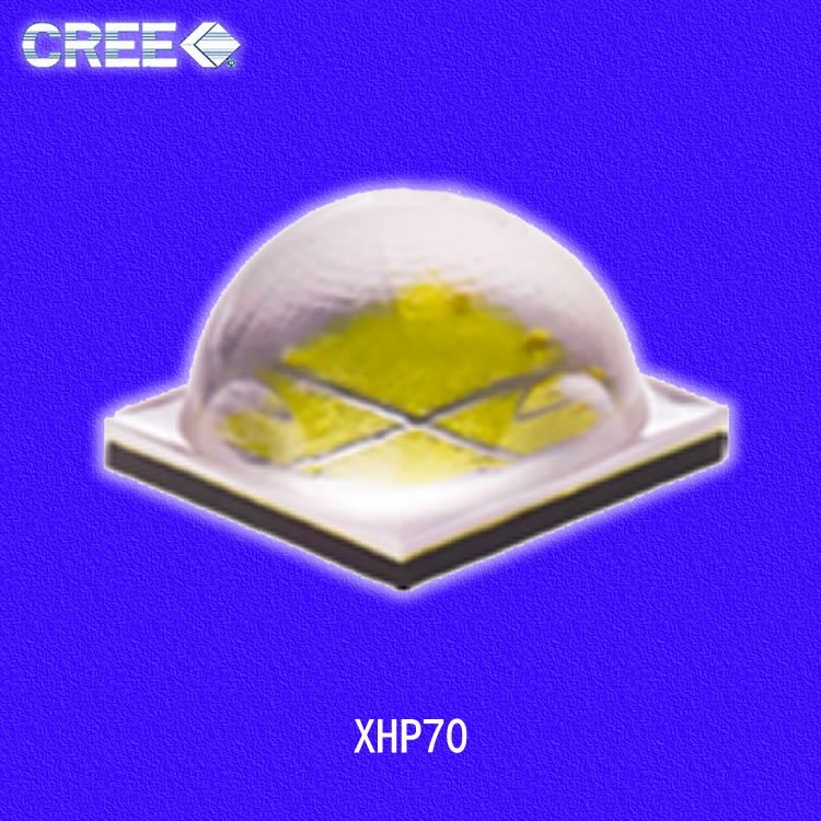 cree xhp70灯珠 科锐6500k冷白12v7070 CREELED灯珠30wled光源