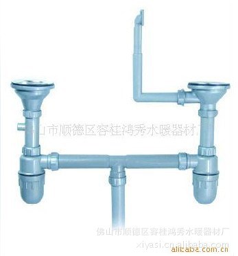 下水器 半钢下水器 水槽双盆下水器 50管下水器